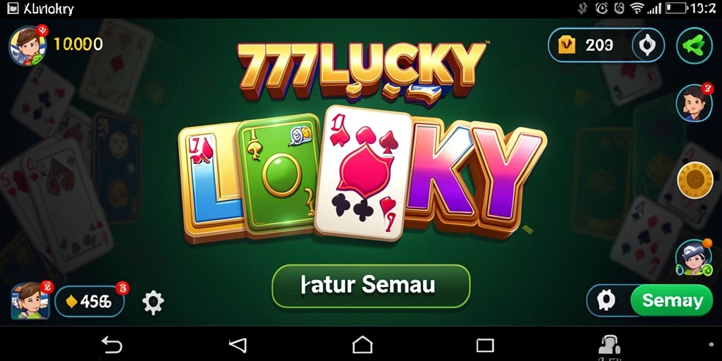 Screenshot gameplay 777LUCKY menampilkan aksi Domino yang seru dan interaktif.