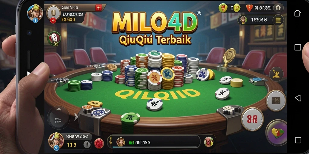 Tampilan utama gameplay QiuQiu yang seru di MILO4D.