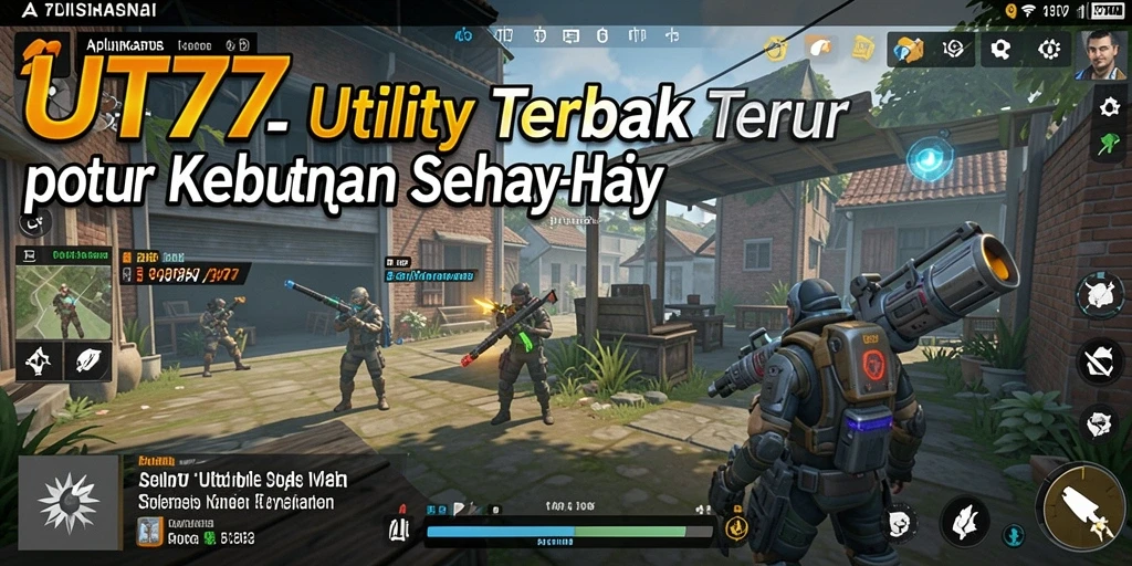 Tampilan antarmuka UT77 yang menarik dan fungsional.