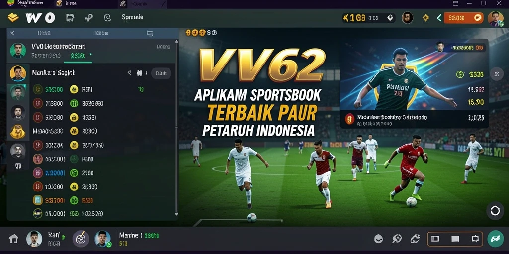 Tampilan gameplay menarik dan antarmuka yang ramah pengguna di VV62.